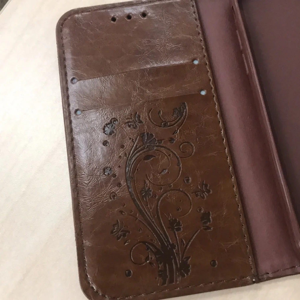 💝 10/$10 💝 iPhone 7 Faux Leather phone/cards case